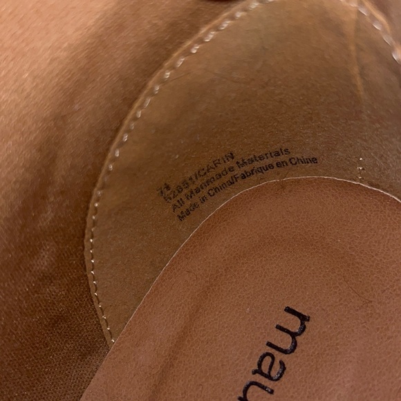 Maurices Wedge Booties Faux Suede Lace Details Ankle Boots Shoes Womens Size 7.5 - Picture 6 of 7